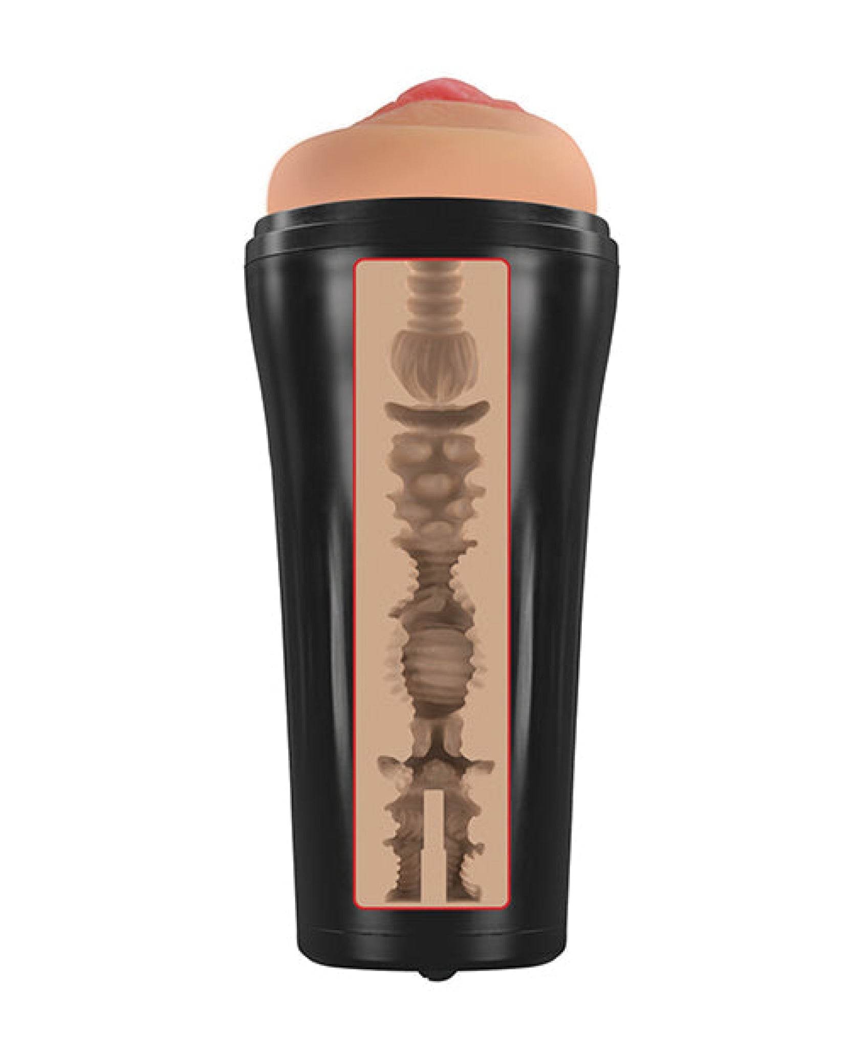 Curve Toys Mistress Vibrating Pussy Masturbator - Tan - SEX LOVE DOLLS