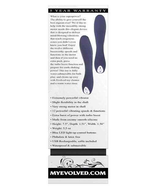 Evolved Coming Strong Vibrator - Blue - SEX LOVE DOLLS