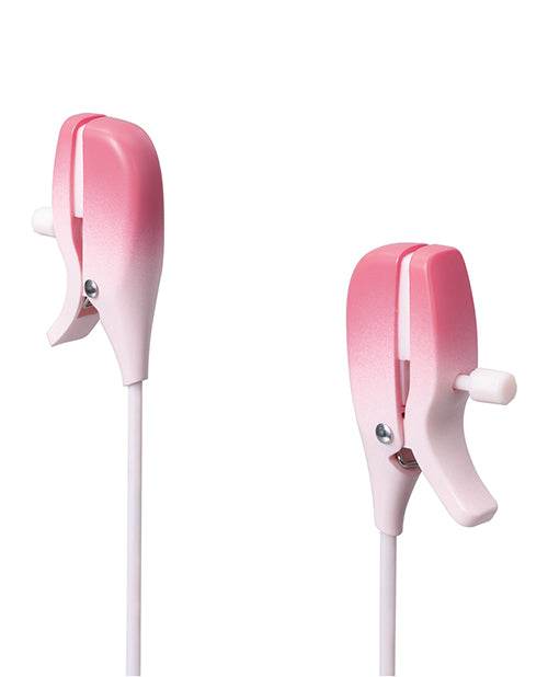 Lovense Gemini Vibrating Nipple Clamps - Pink - SEX LOVE DOLLS