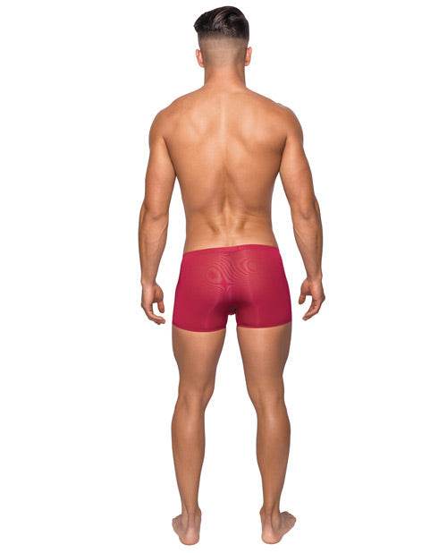 Seamless Sleek Short W/sheer Pouch - SEX LOVE DOLLS