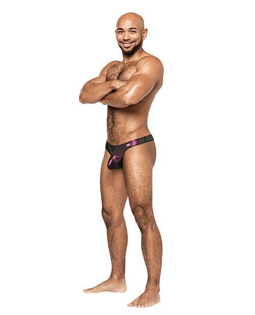 Hocus Pocus Stretch Poly Spandex Uplift Bong Thong Purple - SEX LOVE DOLLS