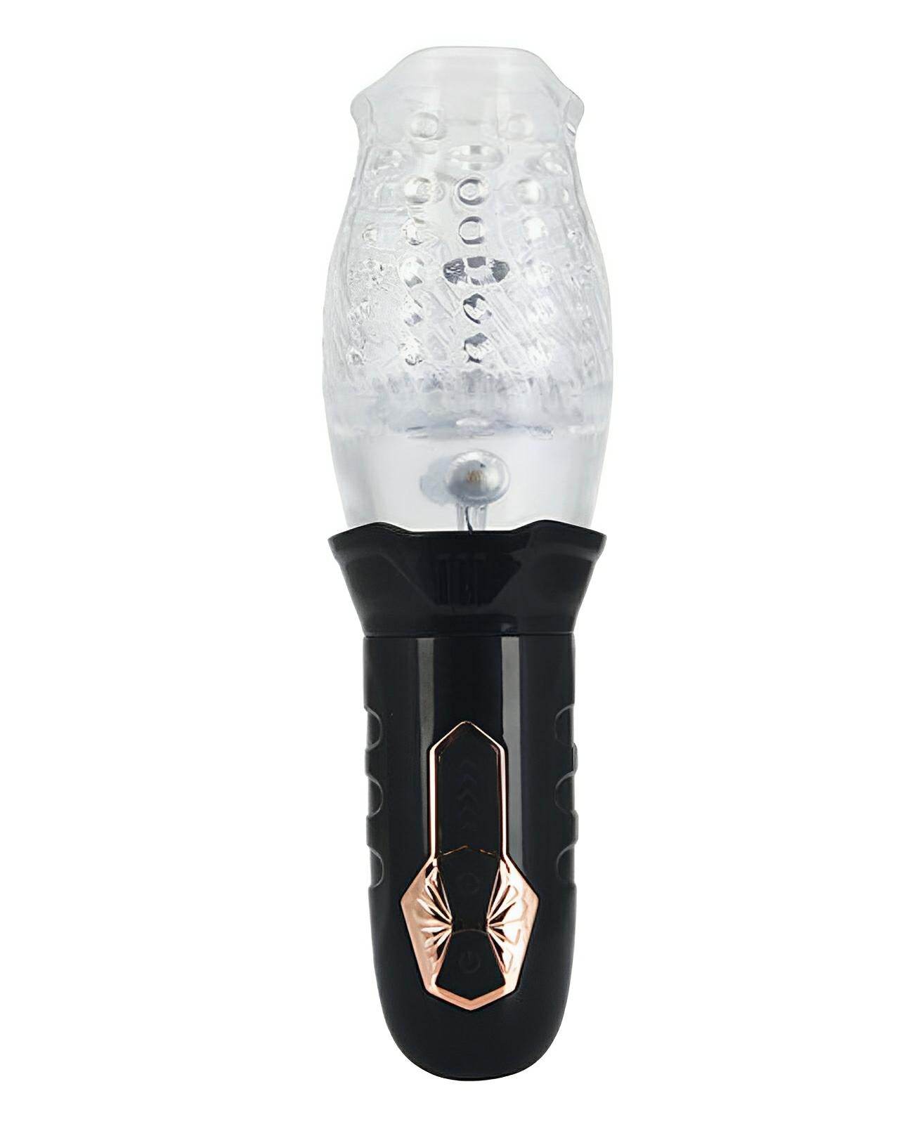 Male Rose Cyclone Spinning Masturbator - Black - SEX LOVE DOLLS