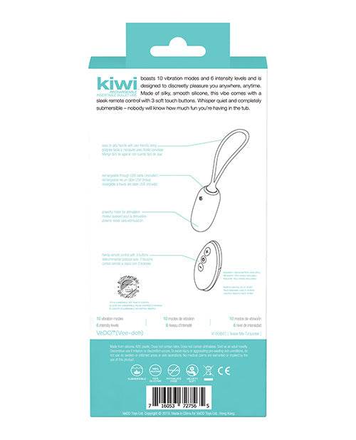 VeDO KIWI Rechargeable Insertable Bullet - Tease Me Turquoise - SEX LOVE DOLLS