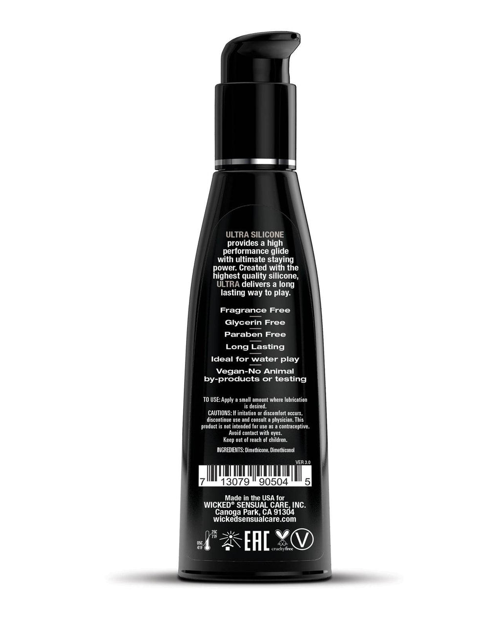 Wicked Sensual Care Ultra Silicone Based Lubricant - Fragrance Free - SEX LOVE DOLLS