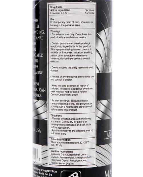 Master Series Ass Relax Desensitizing Lubricant - 4.25 oz - SEX LOVE DOLLS