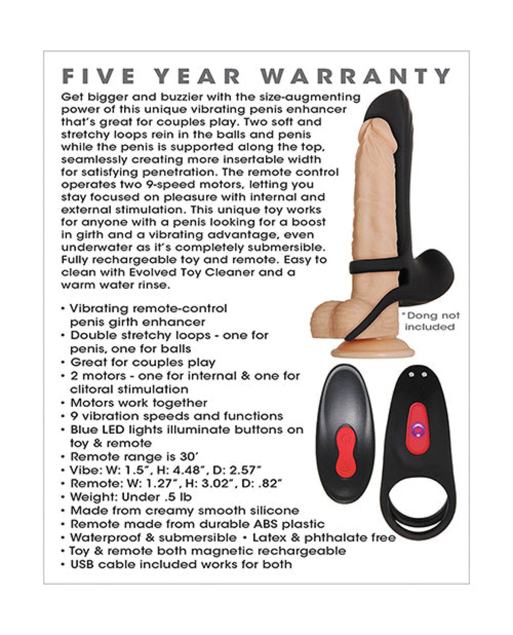 Zero Tolerance Vibrating Girth Enhancer Extension - Black - SEX LOVE DOLLS