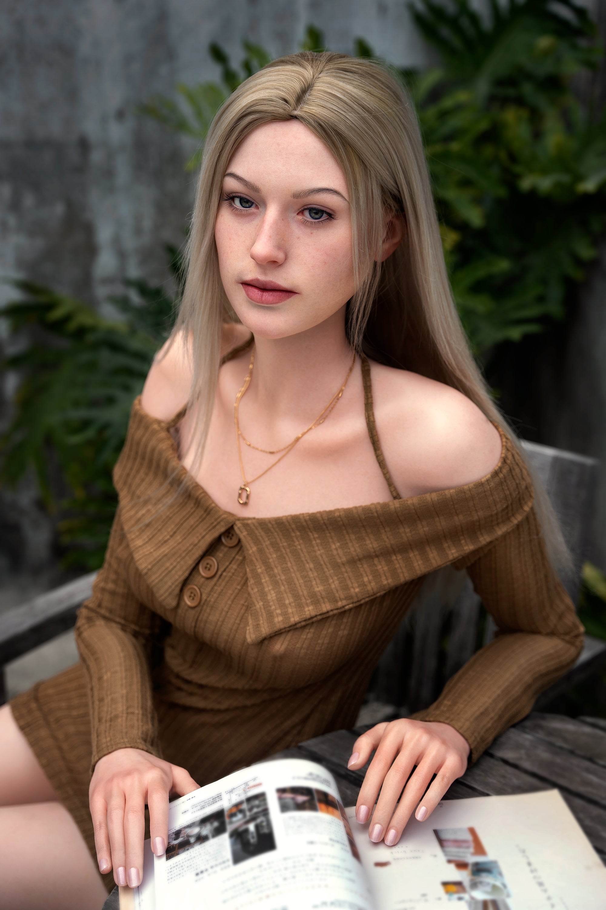 Evelina (Movable Jaws Version)ZG175E-175cm E Cup Fair Skin Sex Doll GE41-1 - SEX LOVE DOLLS