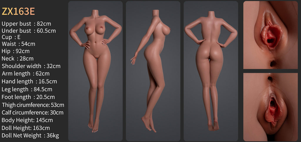Zara Premium Silicone Head (Movable Jaw) + SLE Body Sex Doll - ZELEX® [USA STOCK] - SEX LOVE DOLLS