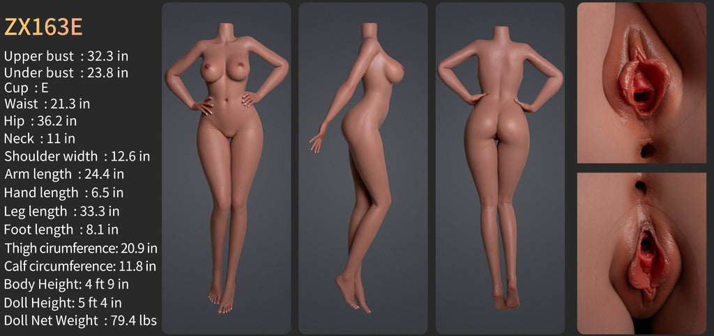 Zara Premium Silicone Head (Movable Jaw) + SLE Body Sex Doll - ZELEX® [USA STOCK] - SEX LOVE DOLLS
