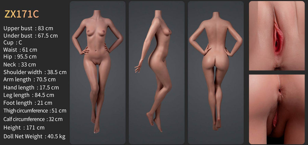 Sophie Premium Silicone Head (Movable Jaw) + SLE Body Sex Doll - ZELEX® [USA STOCK] - SEX LOVE DOLLS