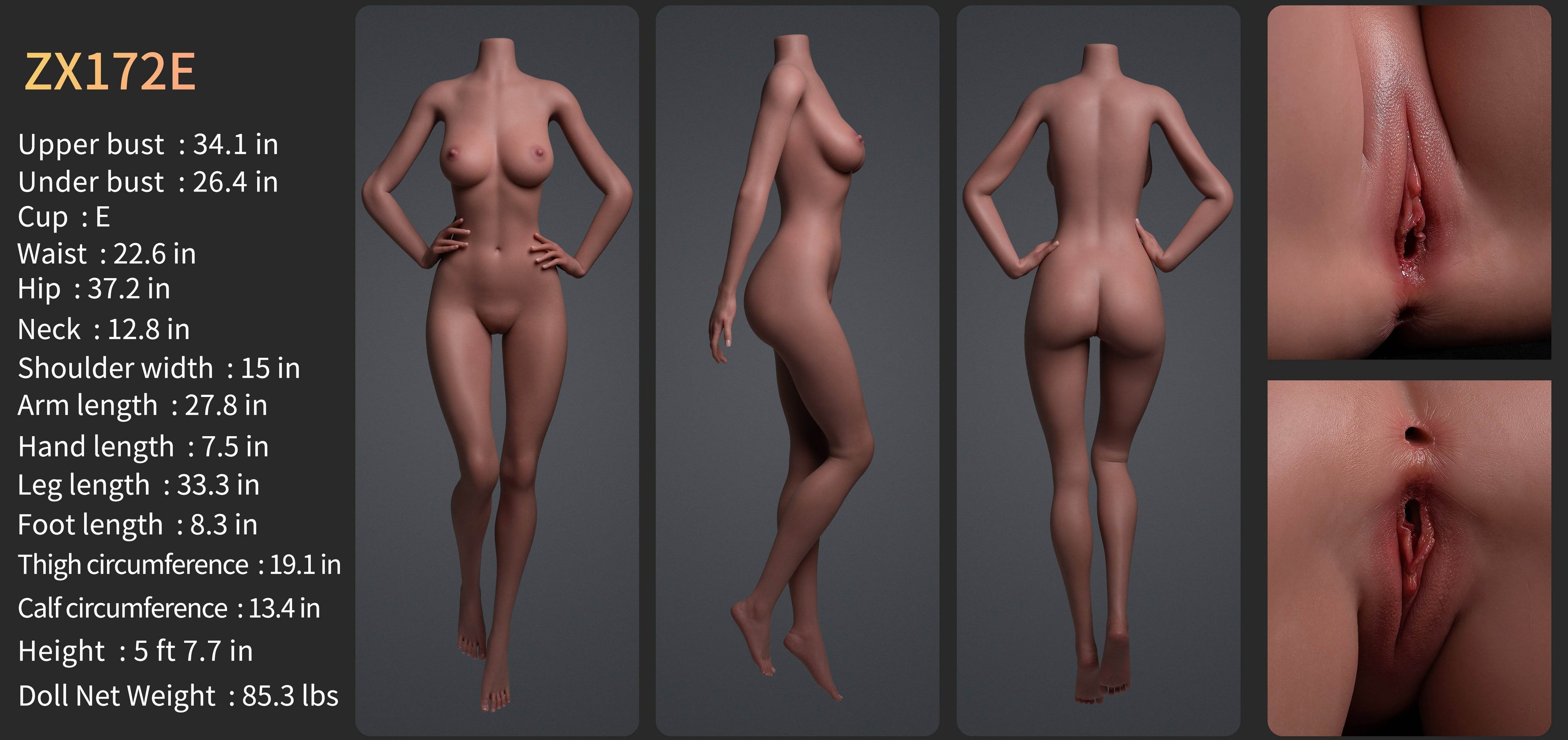 Tessa Premium Silicone Head (Movable Jaw) + SLE Body Sex Doll - ZELEX® [USA STOCK] - SEX LOVE DOLLS