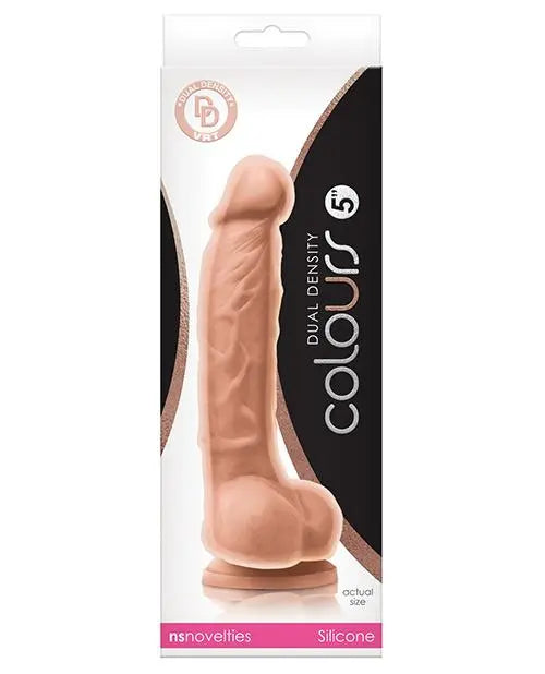 ’Colours Dual Density 5’’’ Dildo’ - White - Dongs & Dildos